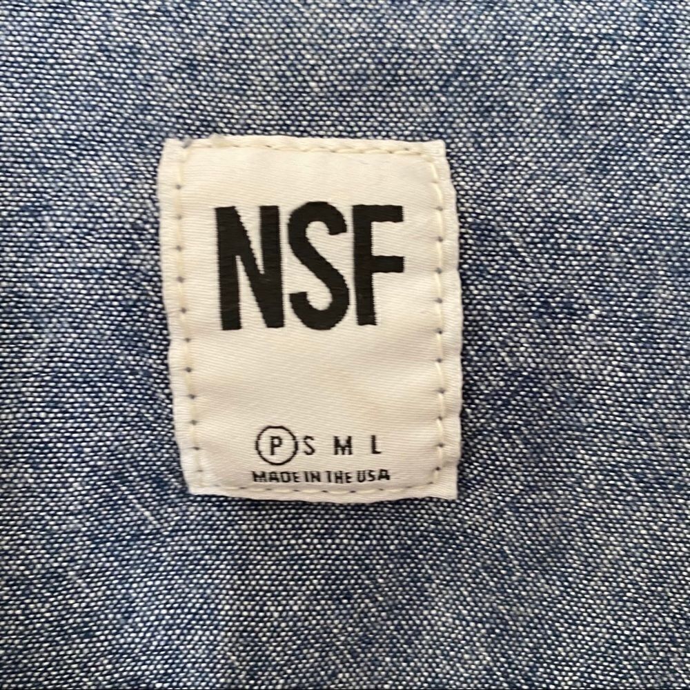 NSF Plaid Two Tone Pearl Button Down Shirt - Picture 8 of 9